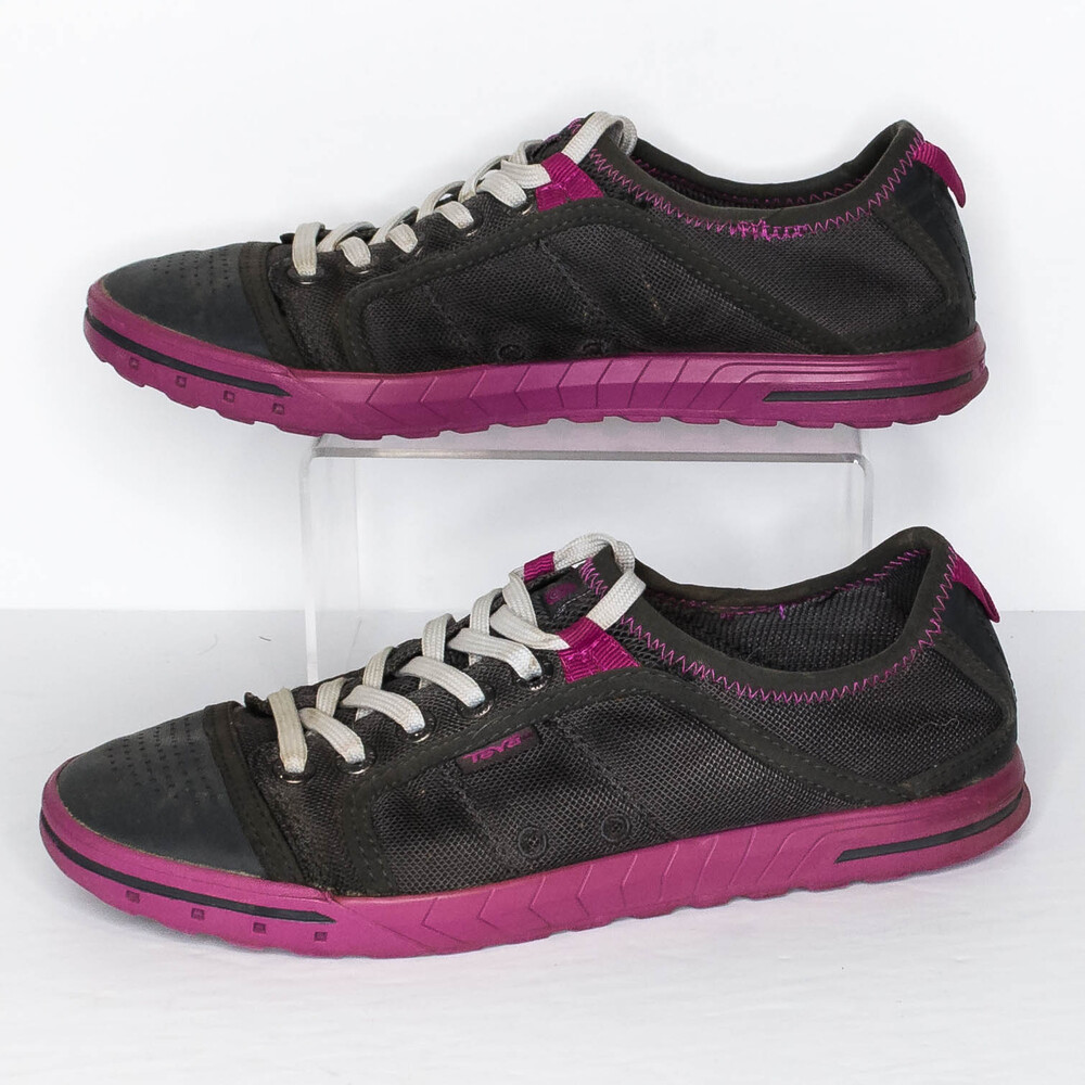 Teva Women's Mesh Sneakers Shoes Lace Up 1002278 Gray Size 7 | AS - Picture 2 of 6